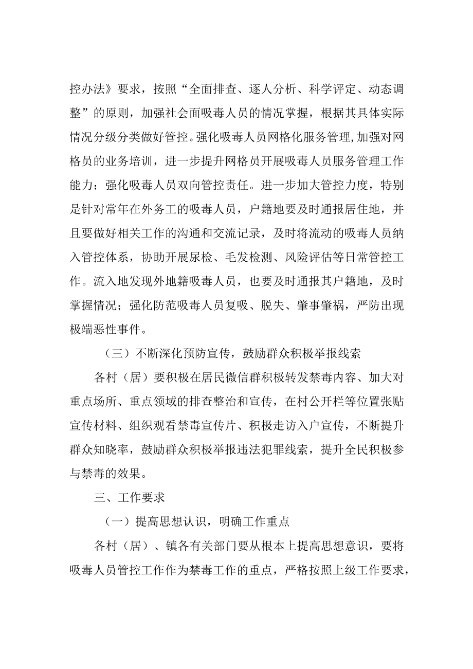 XX镇社会面吸毒人员核查管控工作方案.docx_第2页