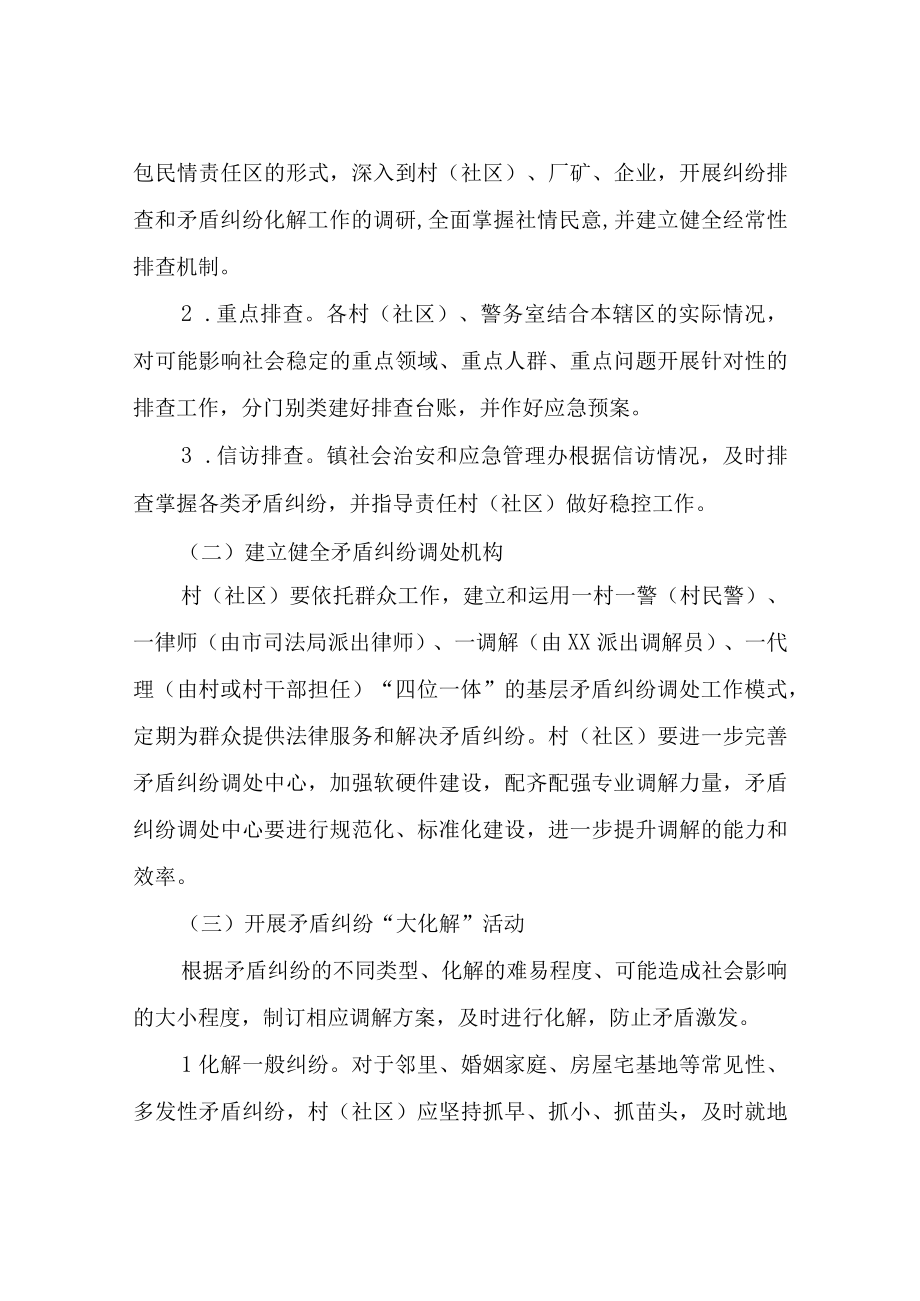 XX镇矛盾纠纷大排查大化解实施方案.docx_第3页