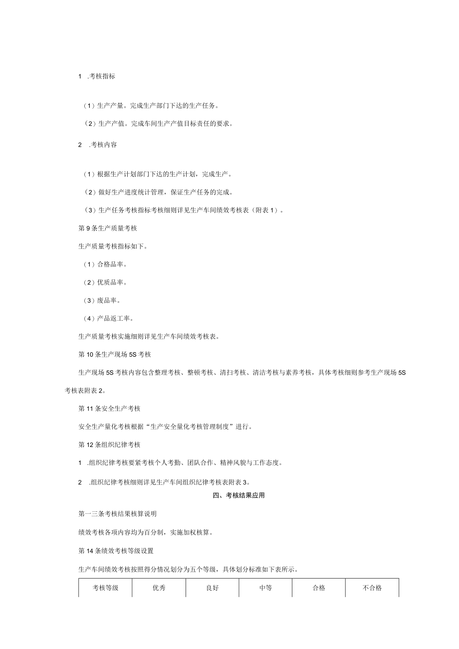 某公司生产部生产绩效考核方案.docx_第3页