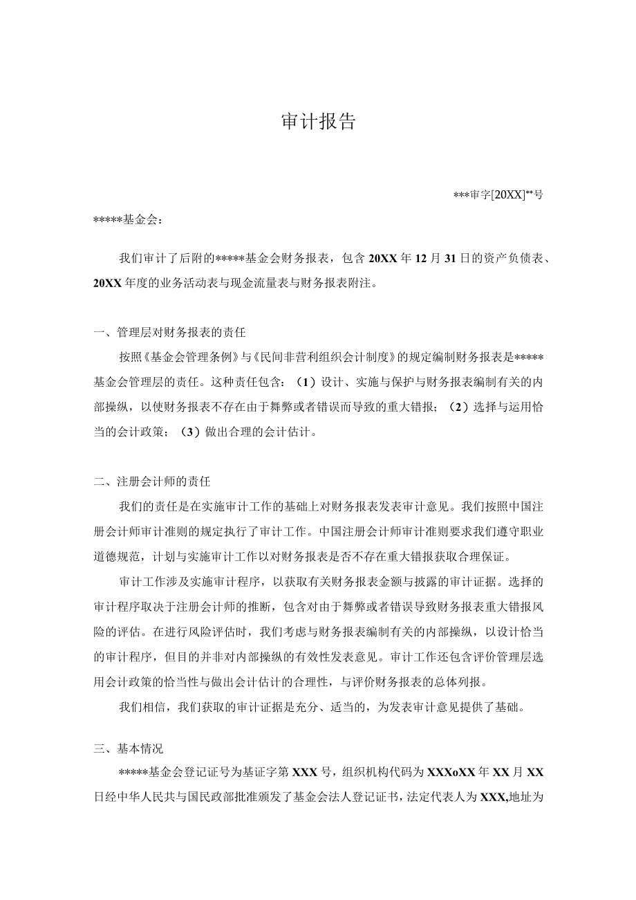 某基金会年度审计报告.docx_第2页