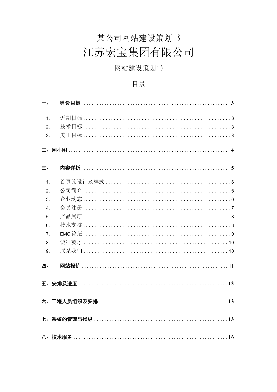 某公司网站建设策划书.docx_第1页