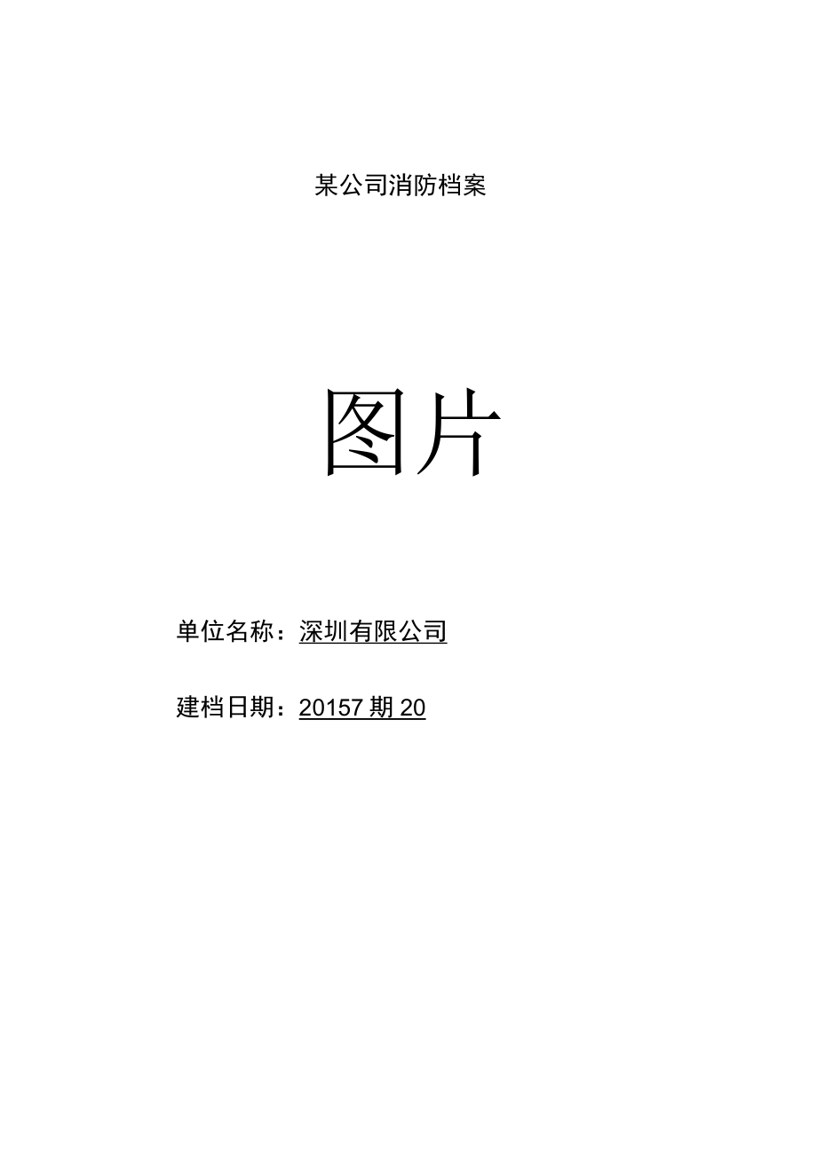 某公司消防档案.docx_第1页