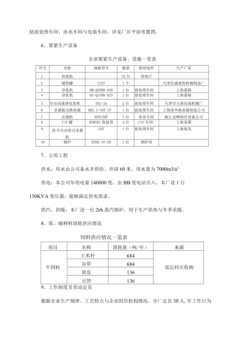 某奶牛场年存栏150头奶牛及年产6000吨奶制品项目环境影.docx_第3页