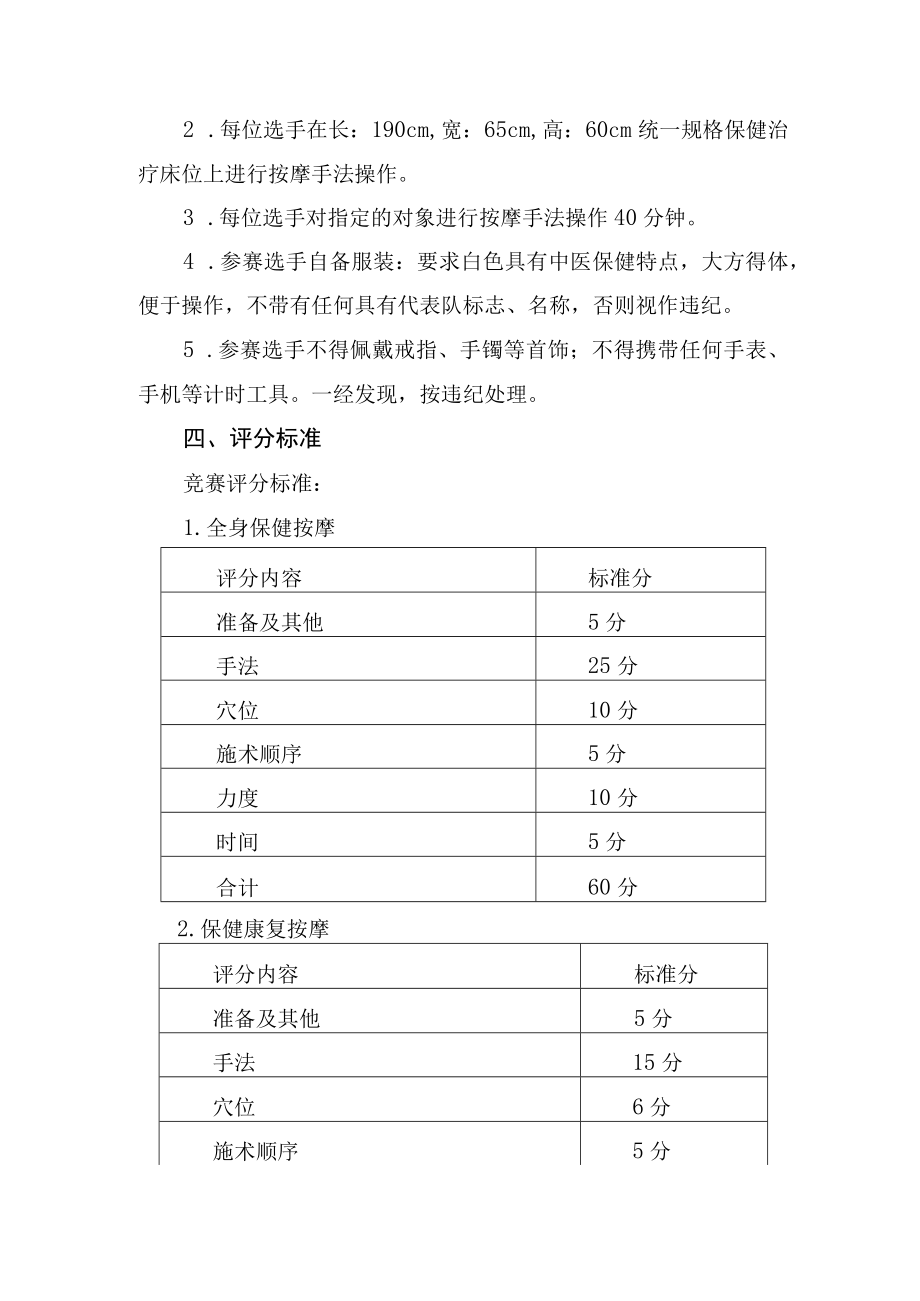 第十届安徽省残疾人职业技能竞赛保健按摩师盲人保健按摩竞赛标准.docx_第3页