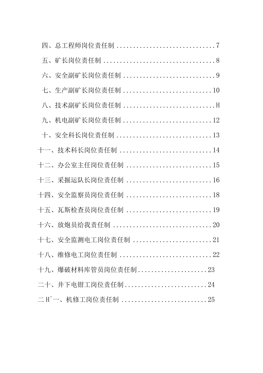 某煤矿管理制度汇编岗位责任制度.docx_第2页