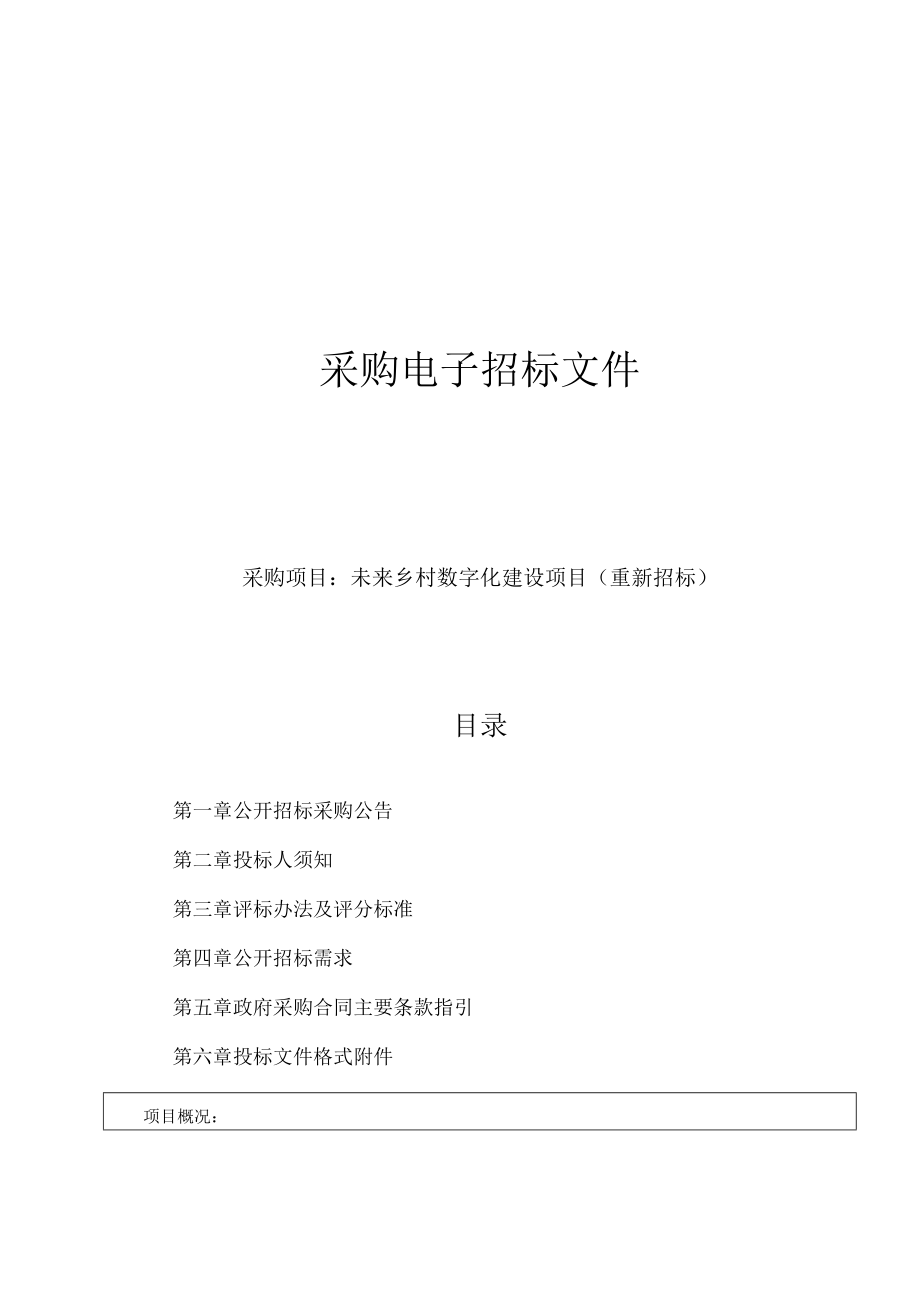 白鹭湾未来乡村数字化建设项目（重新招标）招标文件.docx_第1页