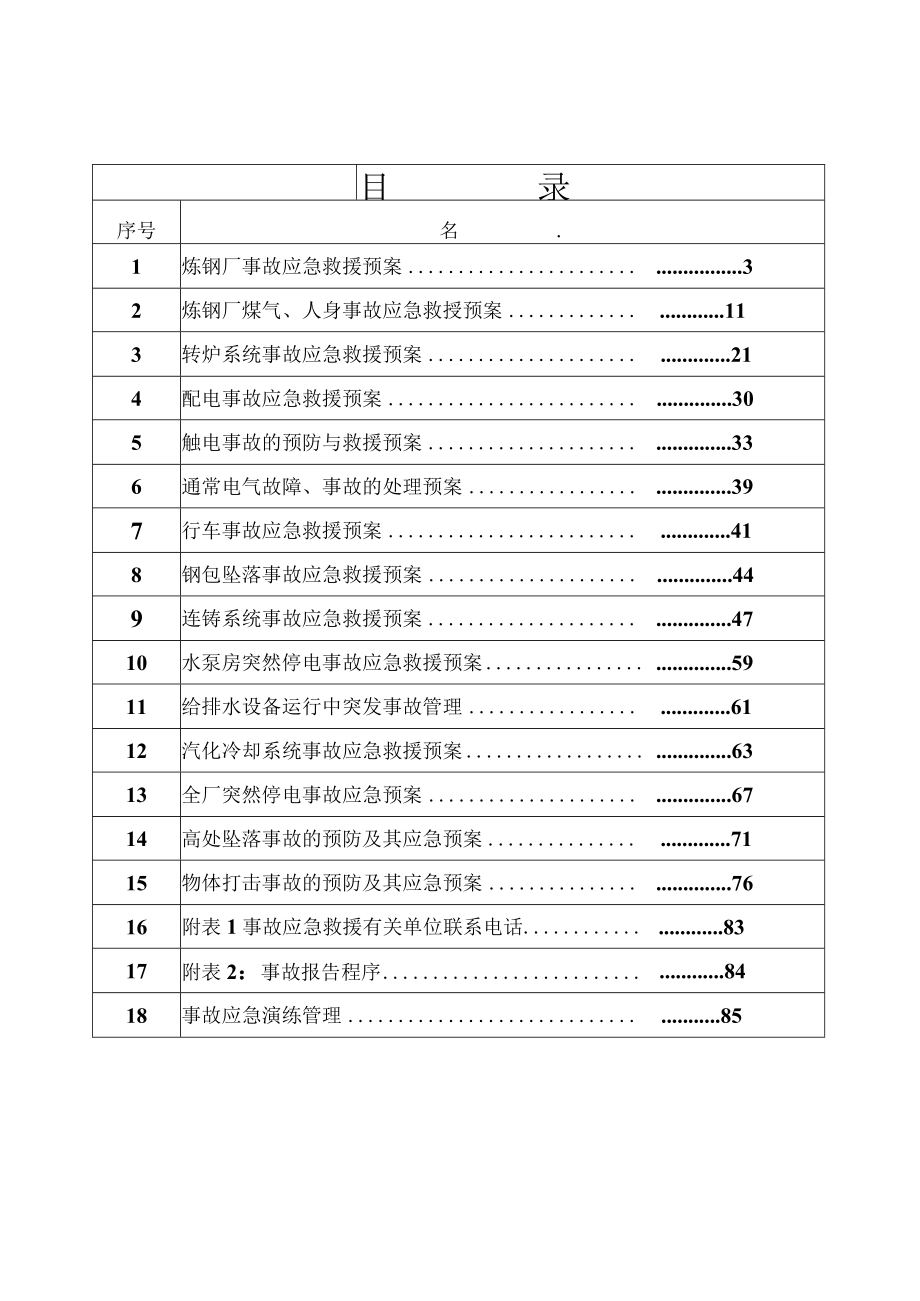 某钢铁炼钢厂事故应急预案管理.docx_第2页