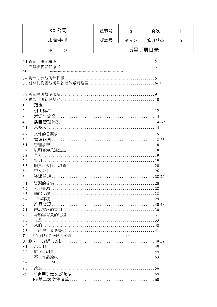 某機械製造公司品質手冊(2).docx_第2页