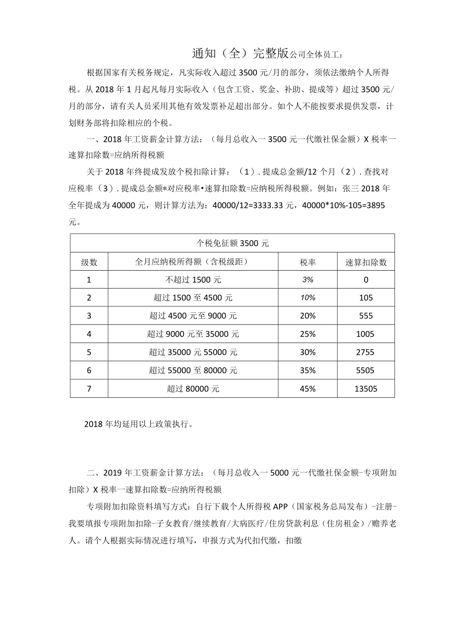 行政人事通知模板工资统一发放通知.docx_第1页