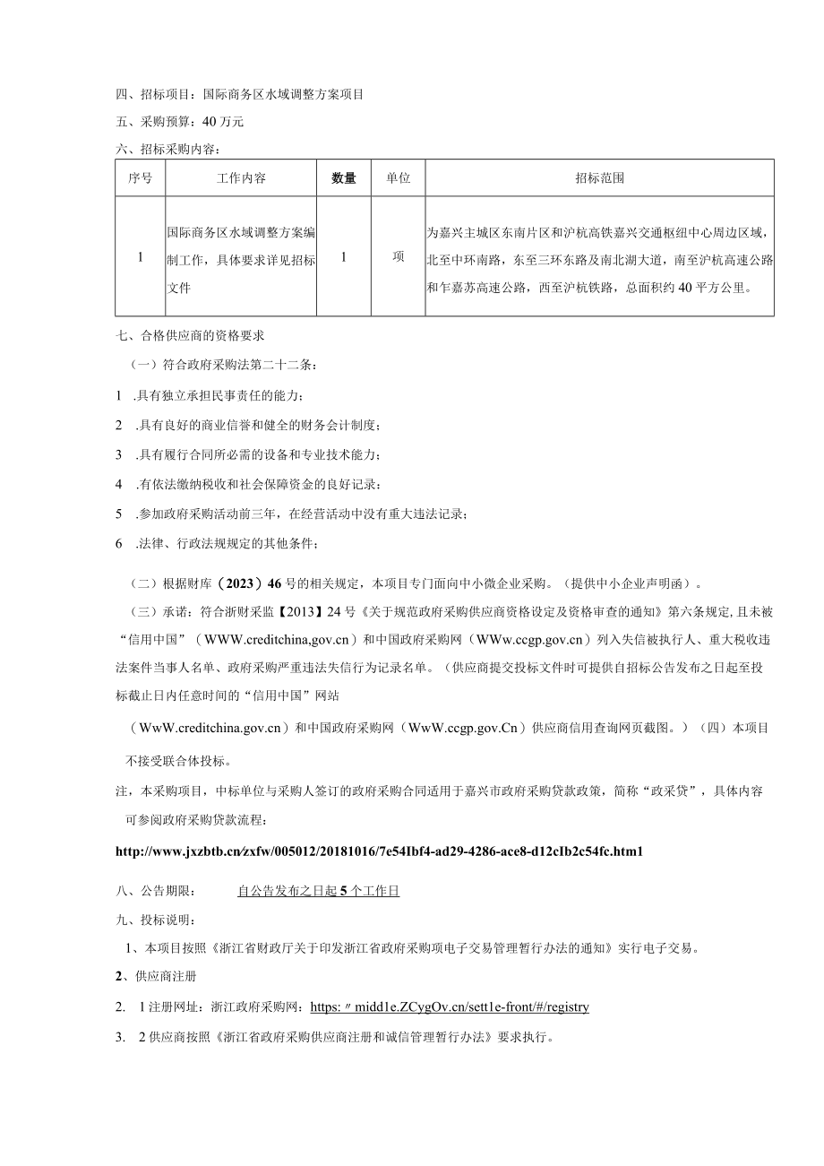 水域调整方案项目招标文件.docx_第3页