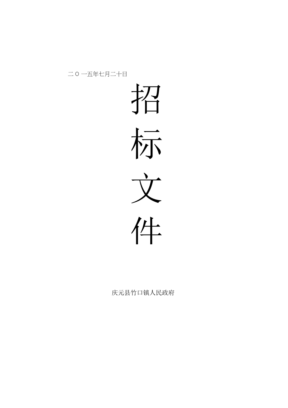 竹口镇大泽村农村生活污水治理工程项目.docx_第1页