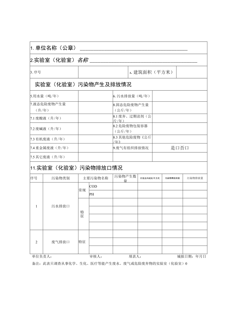 长春市实验室化验室基本情况及污染物排放汇总表.docx_第2页