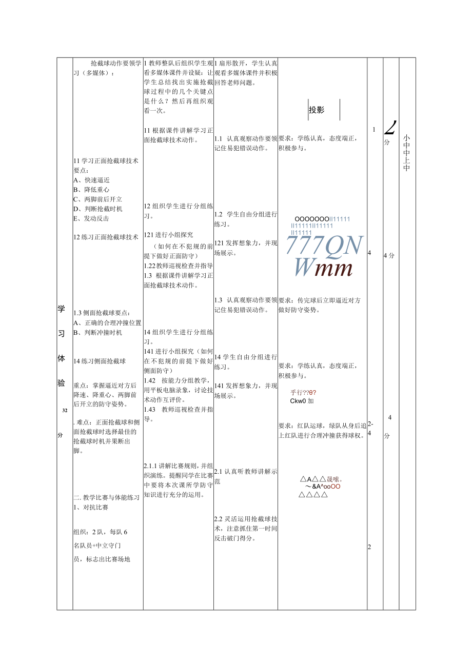 水平四八年级体育足球正面侧面抢截球教案.docx_第2页