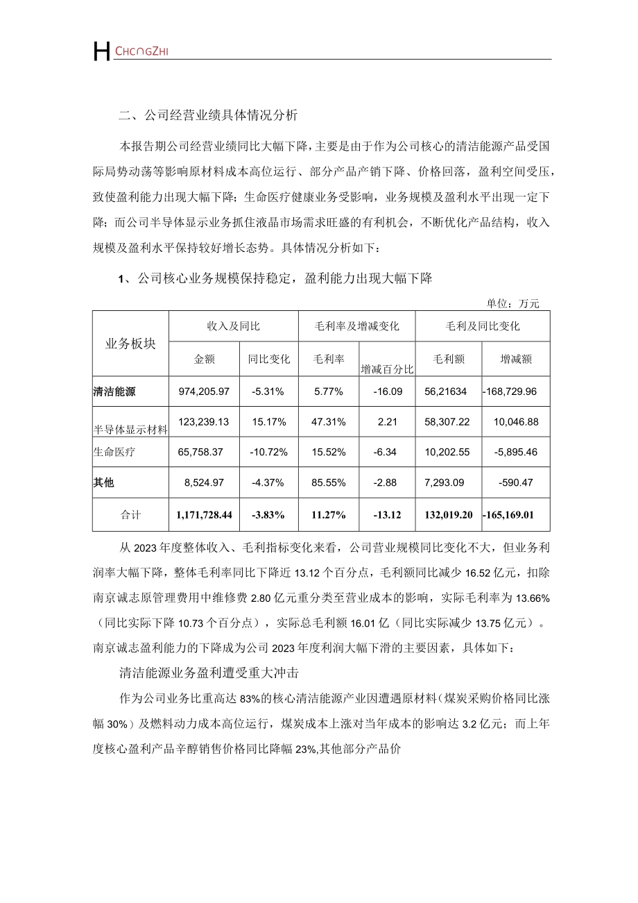 诚志股份：2023年年度财务报告.docx_第2页