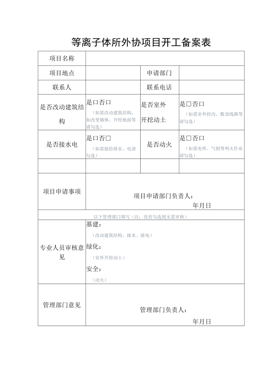 等离子体所外协项目开工备案表.docx_第1页