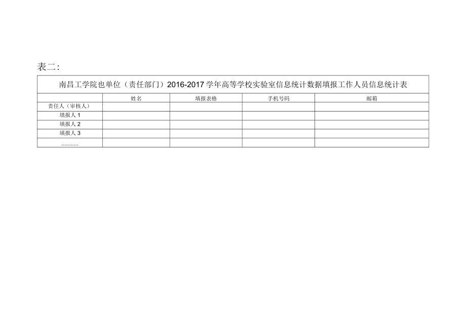 表一20162017学年高等学校实验室信息统计数据任务分解表.docx_第2页