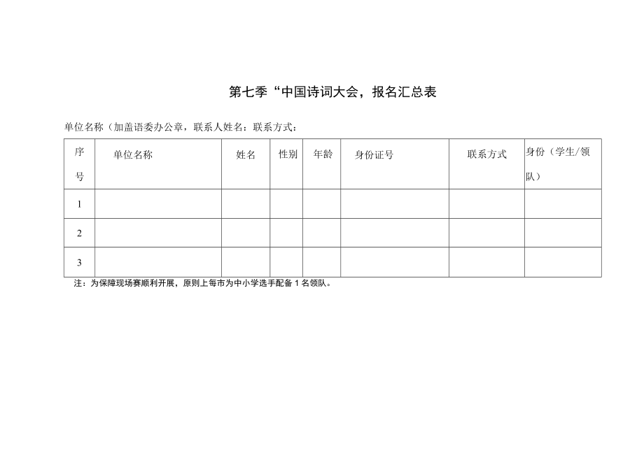 第七季中国诗词大会报名汇总表.docx_第1页