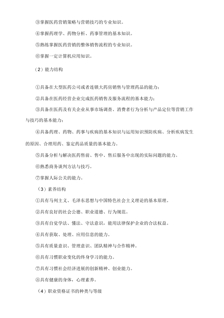 某学院医药营销专业人才培养计划.docx_第2页