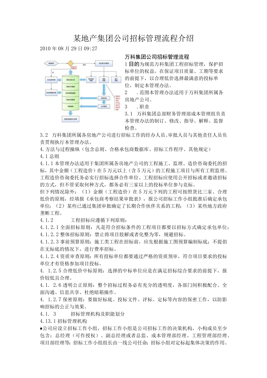 某地产集团公司招标管理流程介绍.docx_第1页