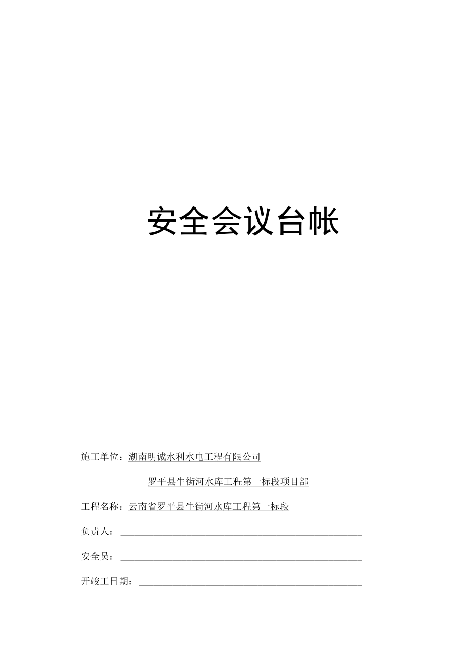 某水利水电工程安全生产管理制度汇编.docx_第3页