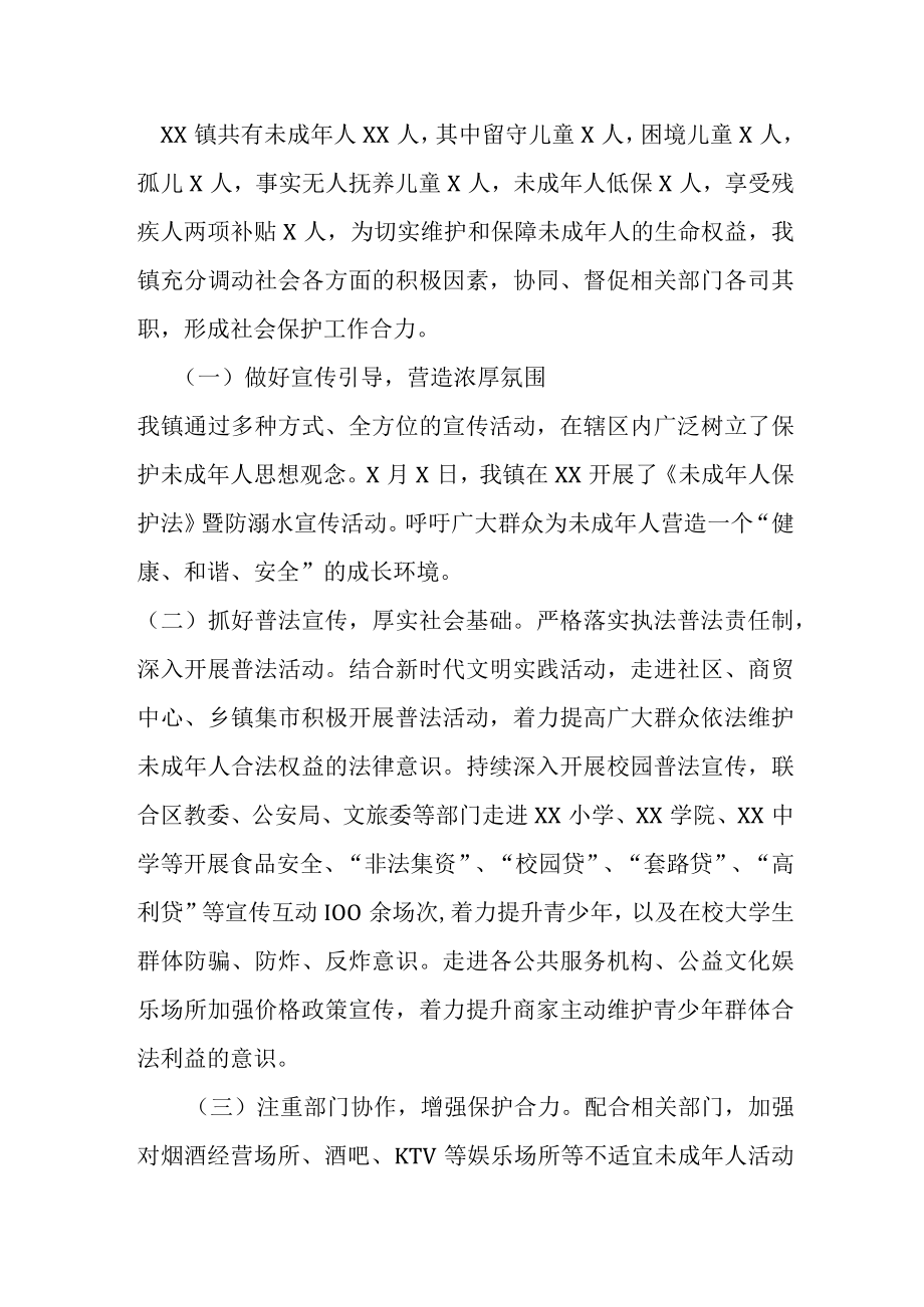 某镇未成年人保护工作总结.docx_第2页