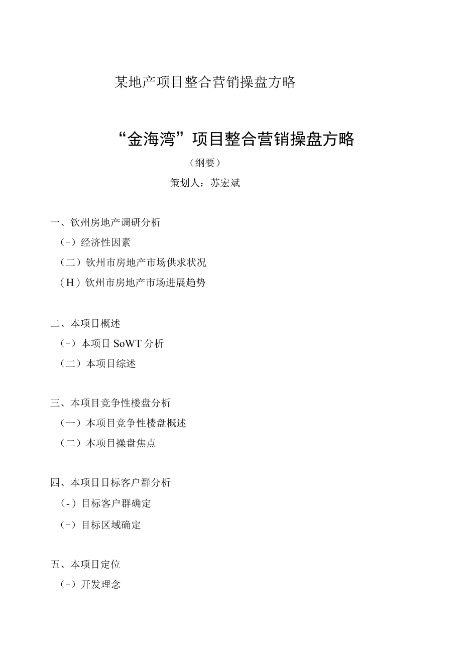 某地产项目整合营销操盘方略.docx_第1页