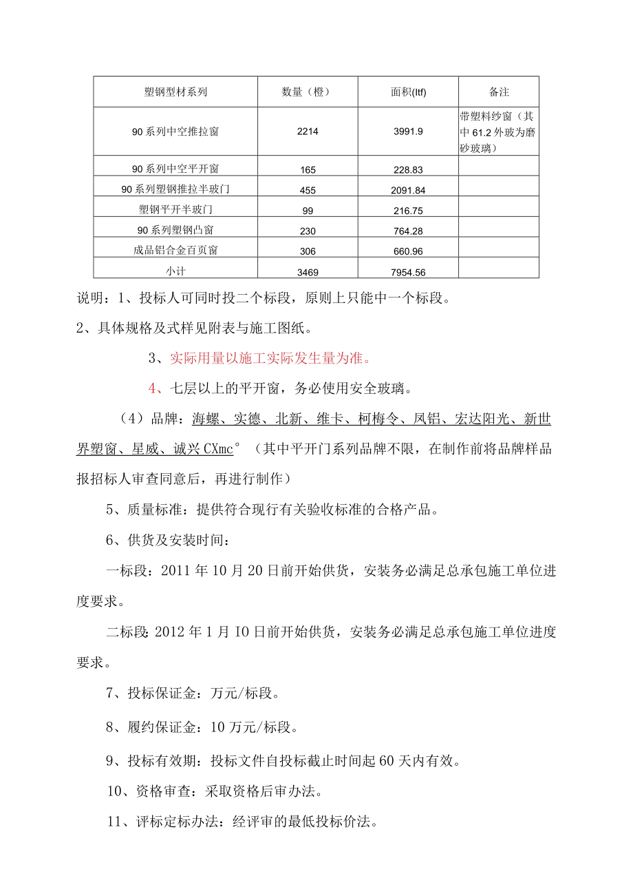 某塑钢门窗制作及安装工程招标文件.docx_第3页