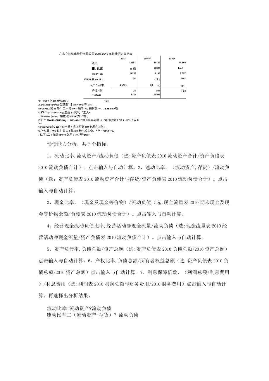 电大 会计管理模拟实验财务分析 打印即用.docx_第3页