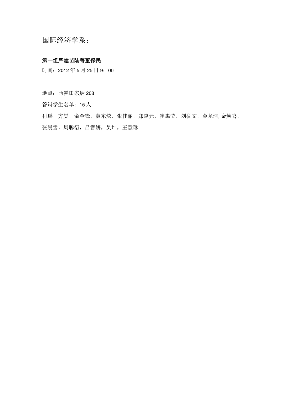 经济学院2012届本科毕业论文二次答辩分组安排.docx_第2页