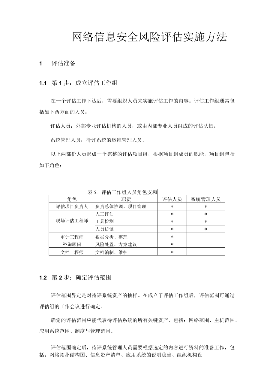 网络信息安全风险评估实施方法.docx_第1页