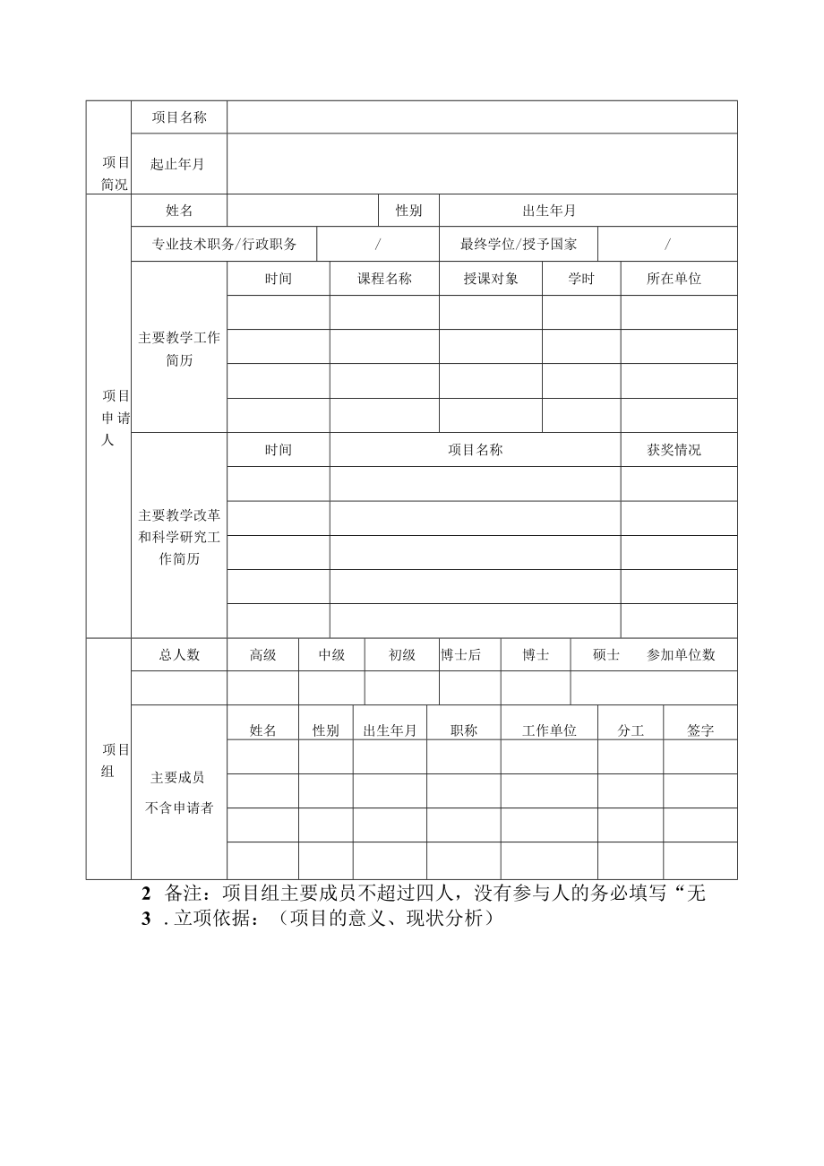 衢州学院课程思政教学研究项目申报书.docx_第2页