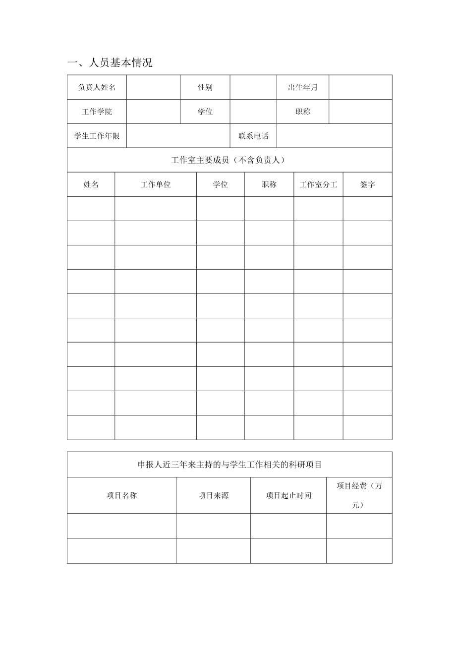 西南交通大学辅导员名师工作室申报书.docx_第3页