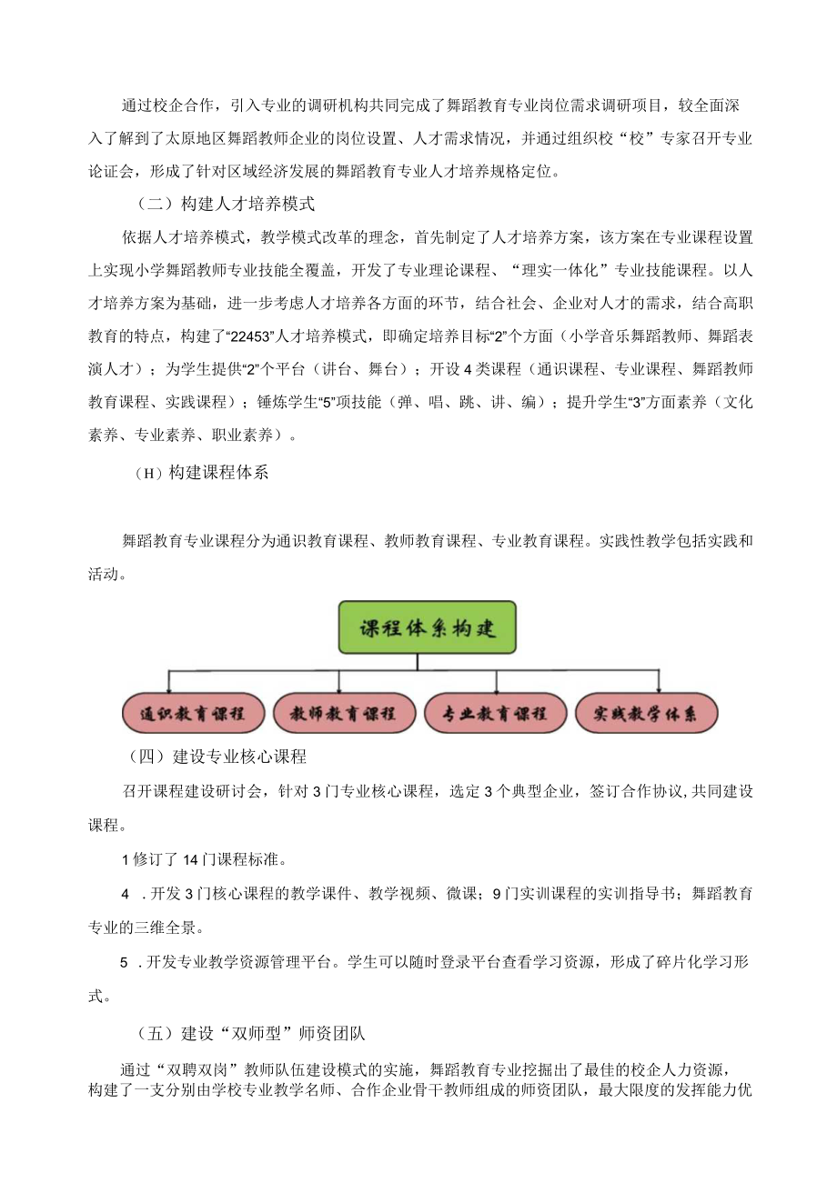 舞蹈教育专业人才培养模式典型案例.docx_第2页