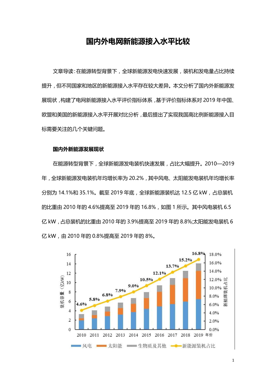 国内外电网新能源接入水平比较.doc_第1页