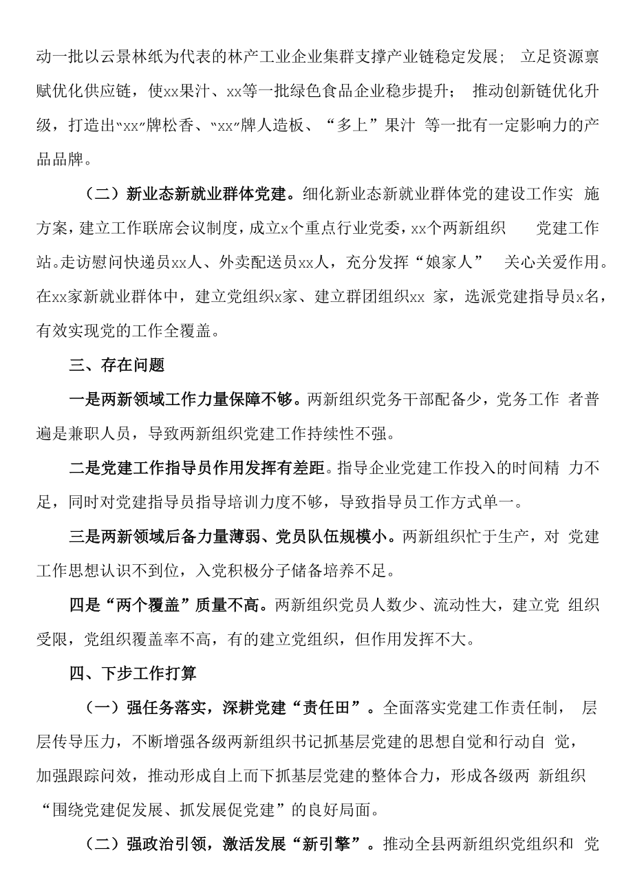 2023年两新组织工委书记抓基层党建工作述职报告.docx_第2页