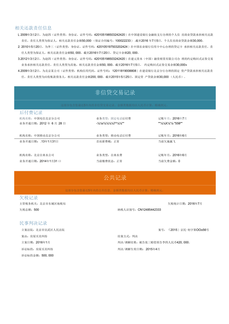 2023个人信用报告个人简版样本word可编辑.docx_第3页