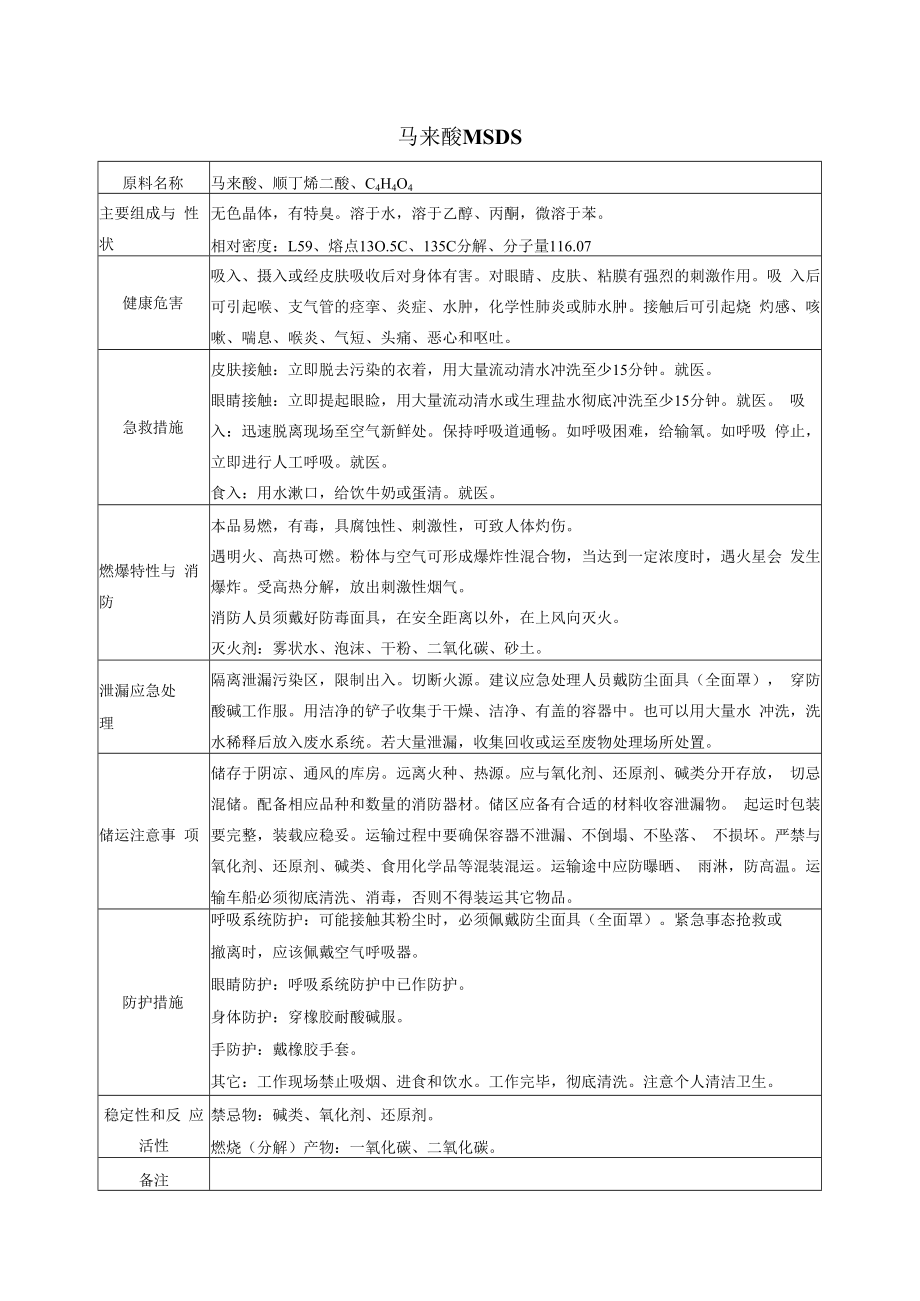 18 马来酸MSDS.docx_第1页