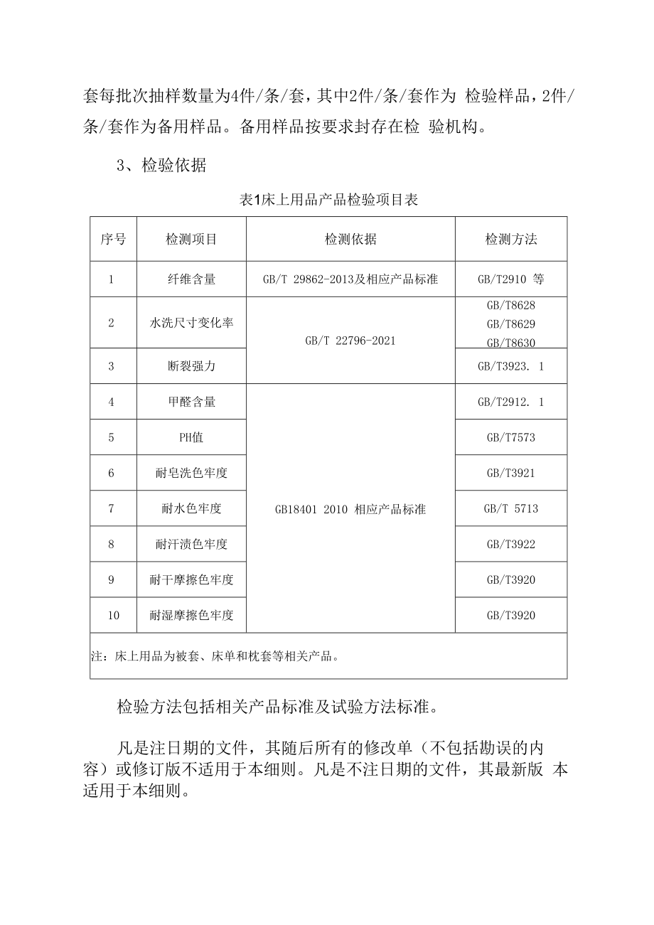 2023年泰州市市级产品质量监督抽查实施细则床上用品.docx_第2页