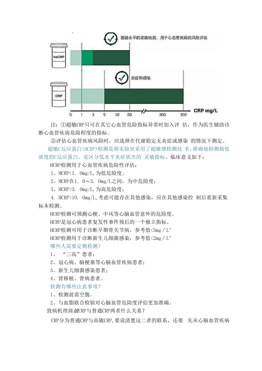 C反应蛋白(CRP)与超敏C反应蛋白(hsCRP)的区别.docx_第2页