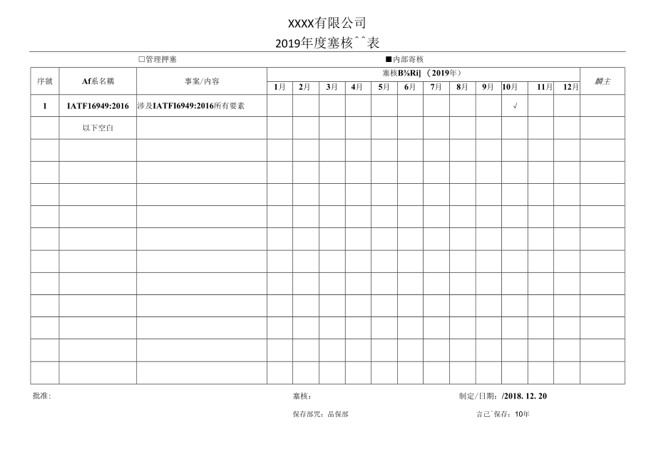 IATF16949内部审核资料包括计划检查表报告及不符合项.docx_第1页