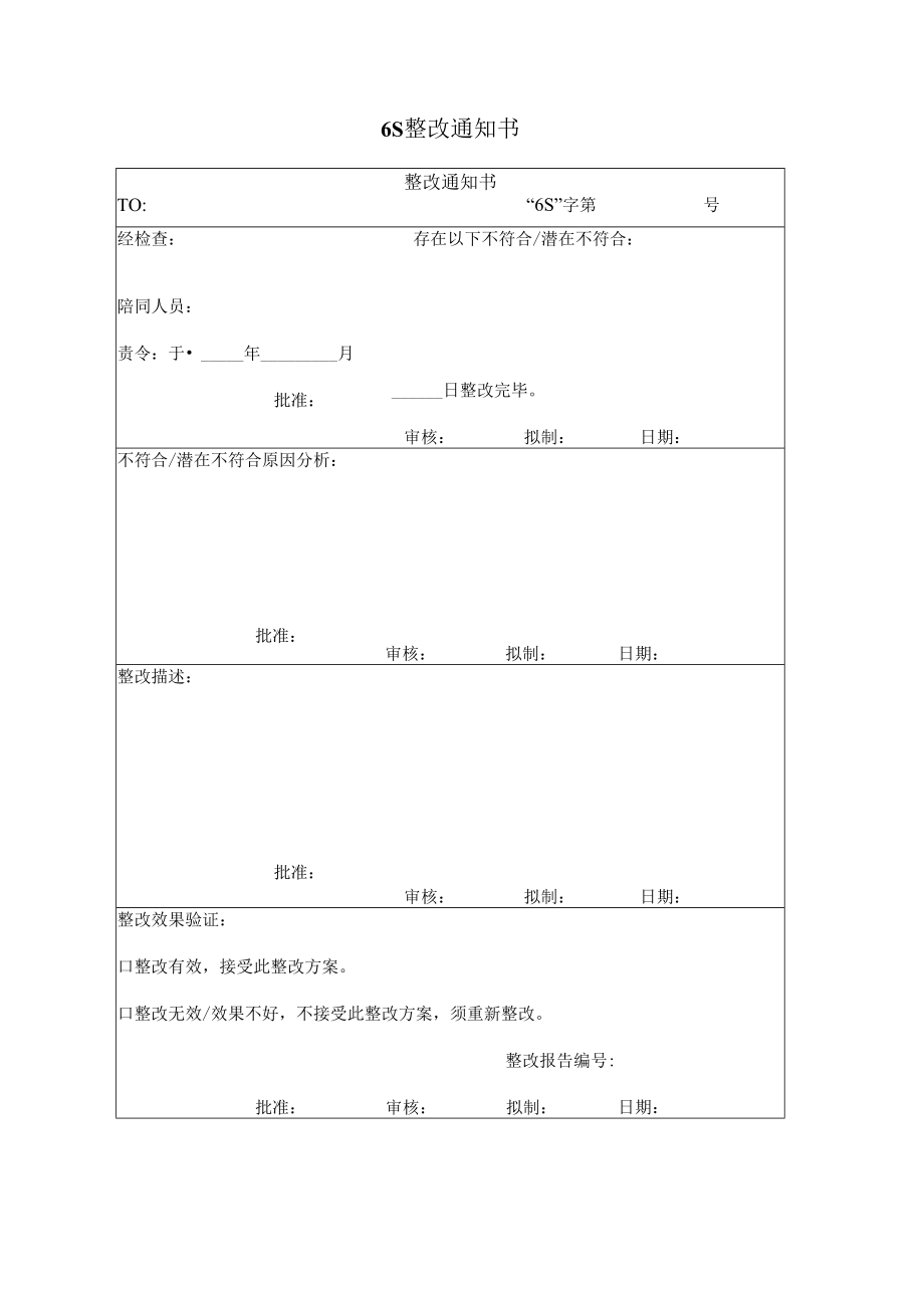 6S整改通知书.docx_第1页