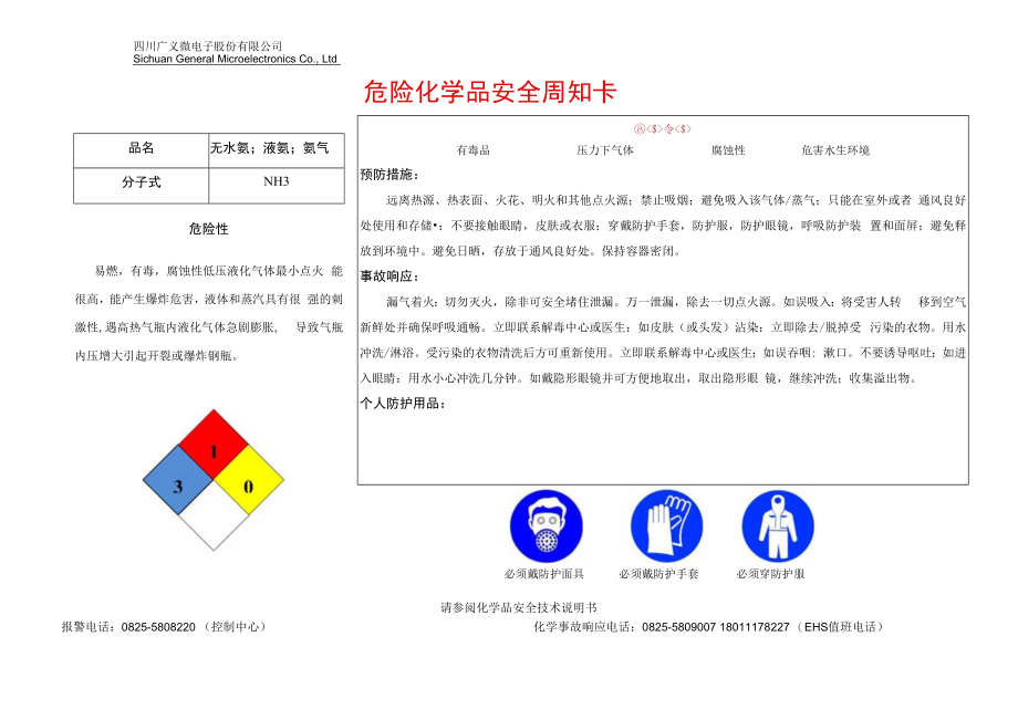 4氨气安全周知卡.docx_第1页