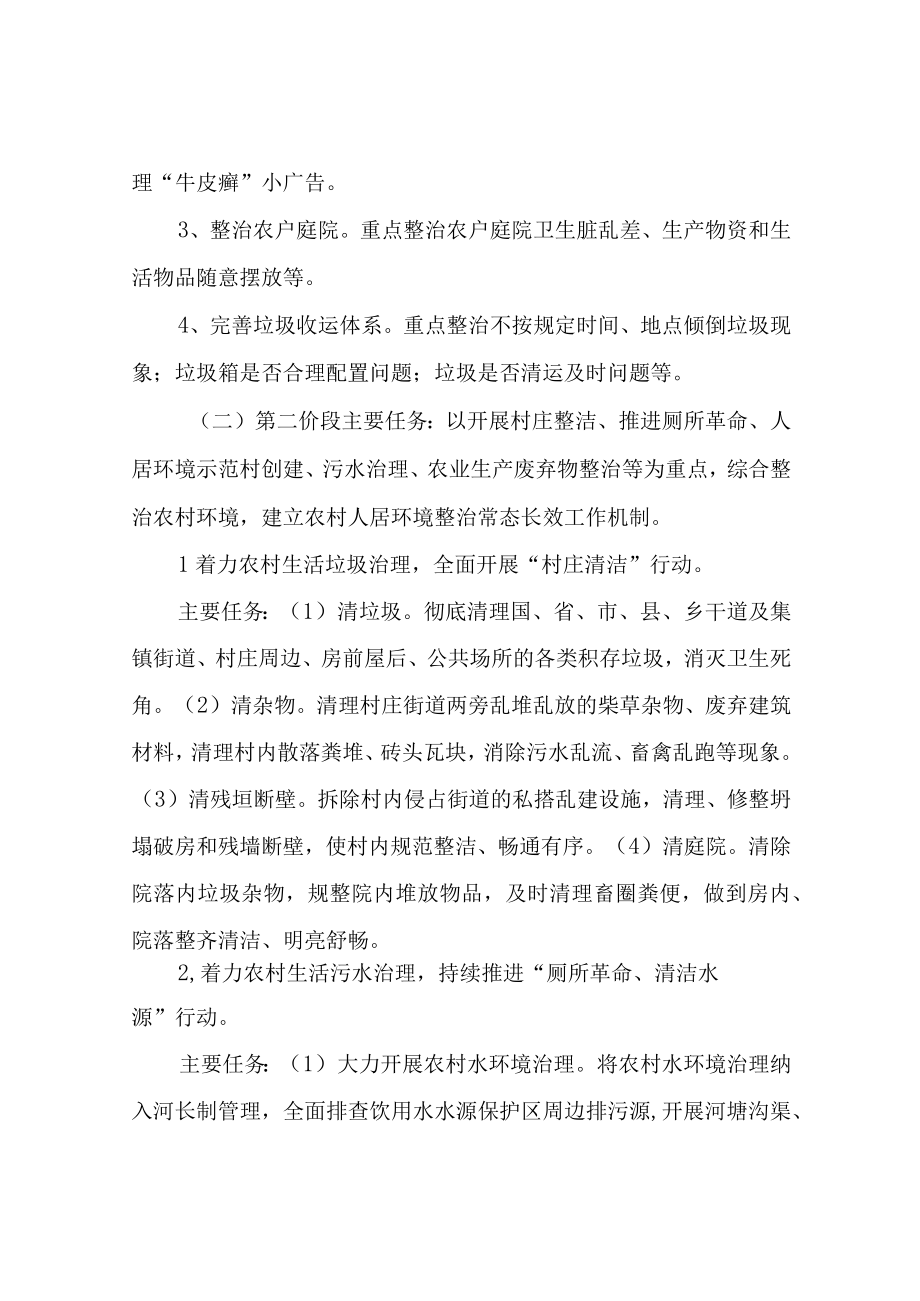 XX镇农村人居环境专项整治改善提升行动实施方案.docx_第2页