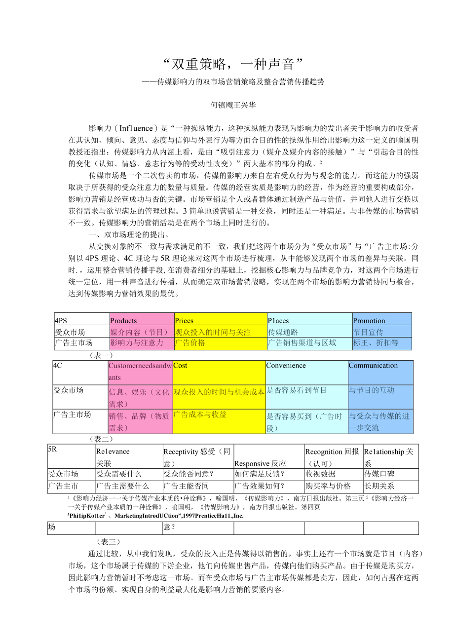 传媒影响力的双市场营销策略.docx_第2页