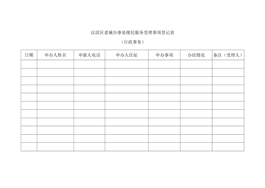 便民服务受理事项登记表DOC51页.docx_第2页