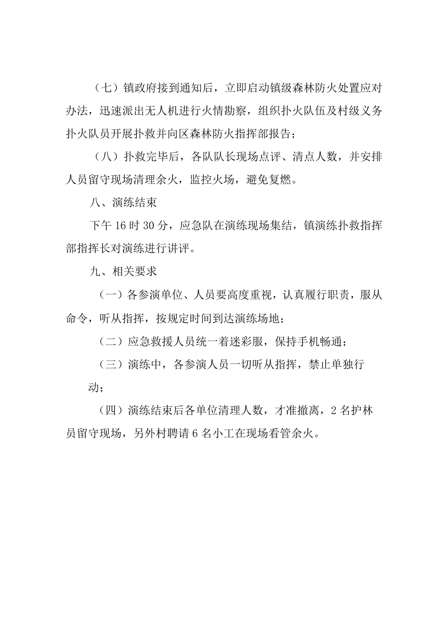 XX镇森林防火现场扑救演练方案.docx_第3页