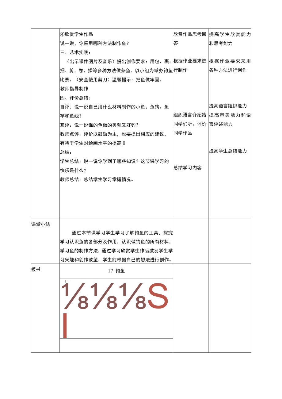 人美版美术一年级下册第十七课《钓鱼》教案.docx_第2页