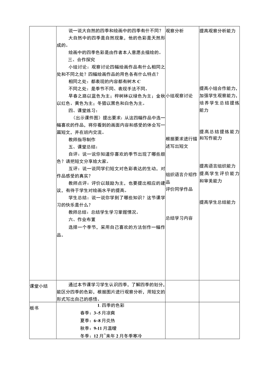 人美版美术四年级上册第一课《四季的色彩》教案.docx_第3页