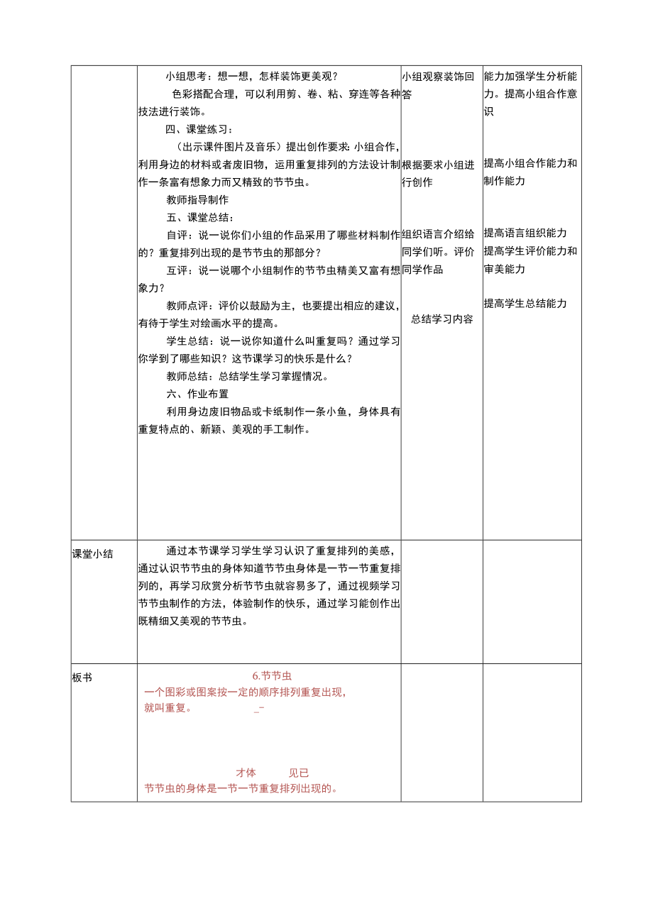 人美版美术二年级下册第六课《节节虫》教案.docx_第2页