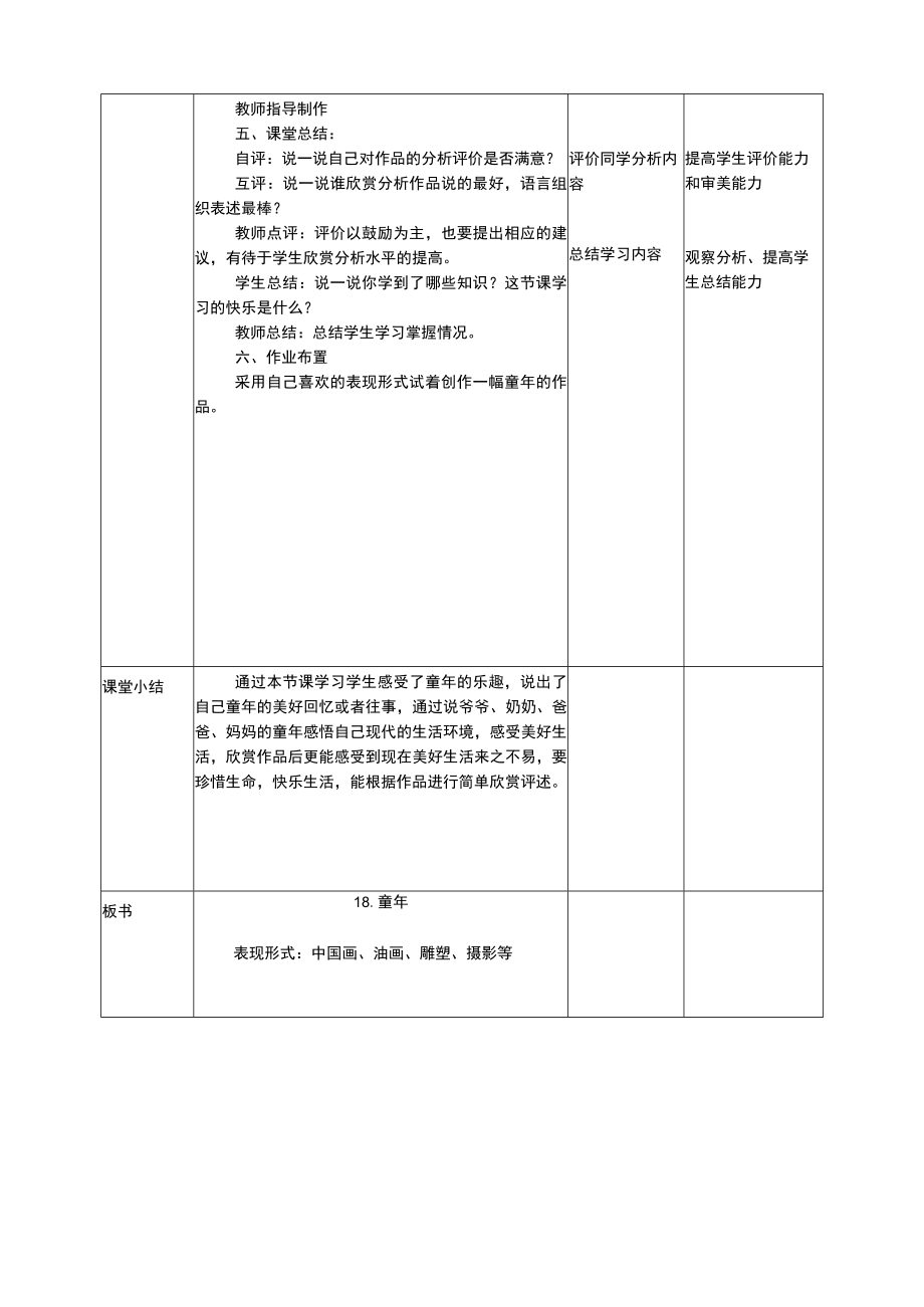 人美版美术二年级下册第十八课《童年》教案.docx_第2页